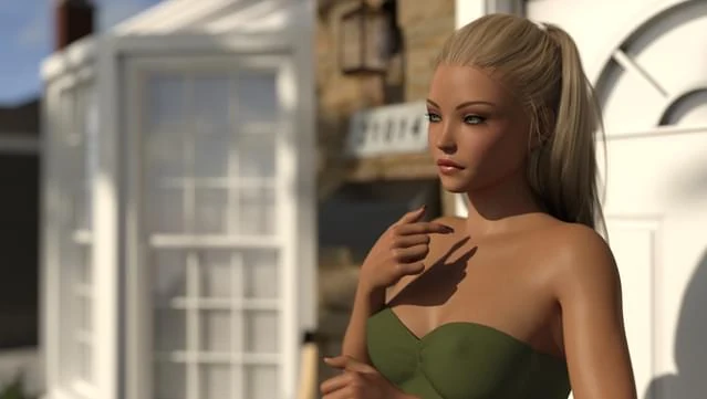 Lust Theory character scene outside a house